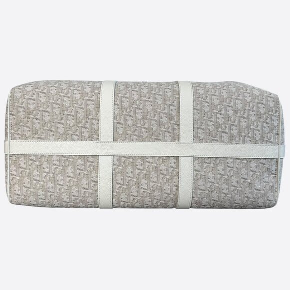 Dior White Oblique Lingot 50 Duffle Bag - Picture 5 of 7